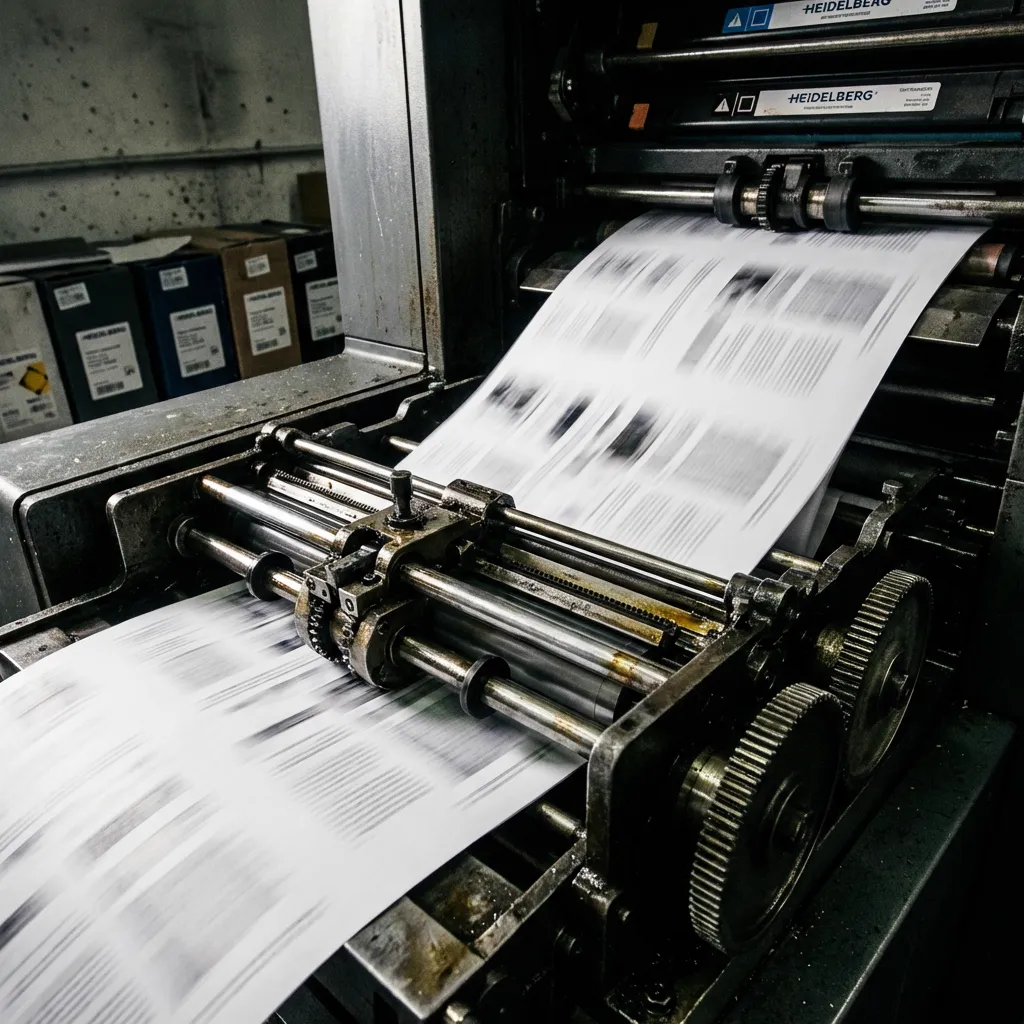 High speed printing in action